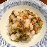 ねばる昆布と大根の和え物